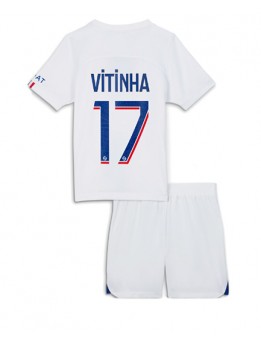 Paris Saint-Germain Vitinha Ferreira #17 Ausweichtrikot für Kinder 2022-23 Kurzarm (+ Kurze Hosen)